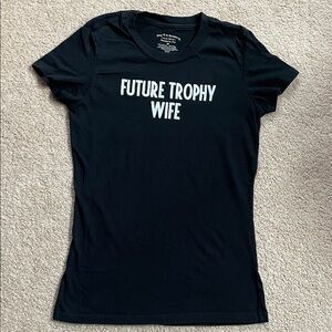 Black 'Future Trophy Wife' Graphic Tee - Women's